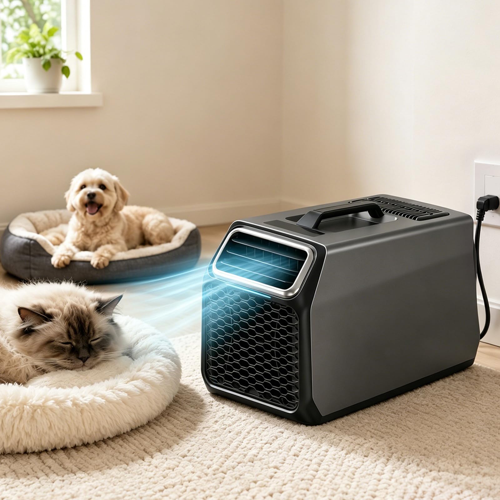 5000 BTU Portable Air Conditioner, 220V AC for Camping, RV, Tent & Van