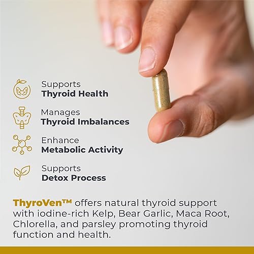 Miniatura 4 de Premier Research Labs ThyroVen - Apoya la función tiroidea - Cuenta con fórmula nutracéutica con algas atlánticas, ajo de oso salvaje, clorella,