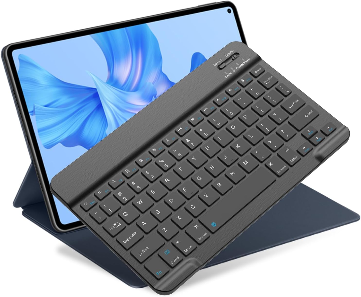 NOOX Bluetooth Keyboard for iPad 10th Generation, iPad Pro 13/12/11/10/9/8/7 inch, iPad Air 13/11th Gen, iPad mini Tablets, etc. - Slim Wireless Portable Travel Office Computer Accessories