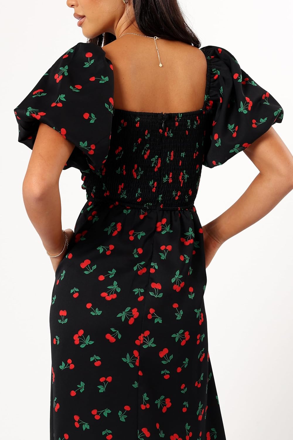 Petal & Pup Women's Chlo Puff Sleeve Midi Dress