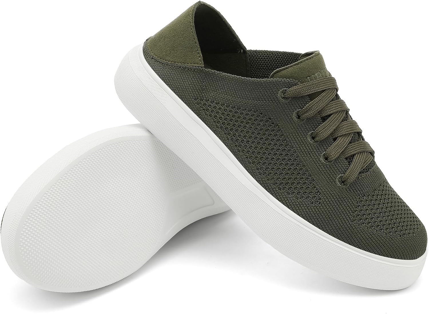 UBFEN Womens Fashion Sneakers Comfortable Slip On Shoes with Breathable Upper Lace-up Cozy Slipper for Work, Travel, Casual Outings - Image 3