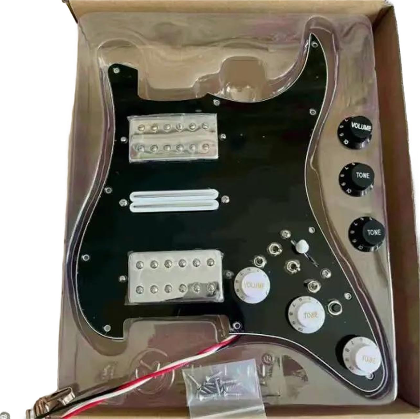 Części Pickguardów Do Gitary Elektrycznej HSH Wstępnie Okablowana Cewka Pickguard Do Gitary Dzielona