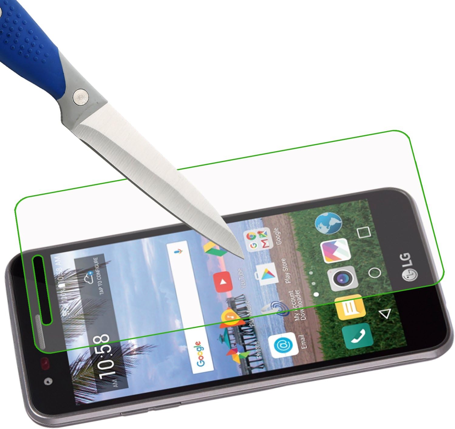 Mr.Shield [3-PACK] Designed For LG Rebel 2" LTE 4G [Tempered Glass] Screen Protector with Lifetime Replacement