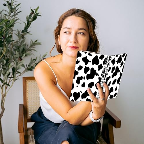 Miniatura 7 de Deokke Cuaderno de espiral, diario de tapa dura, cuaderno de espiral con rayas anchas, A5 de 5.5 x 8.3 pulgadas, papel grueso de 80 GSM, 60 hojas y