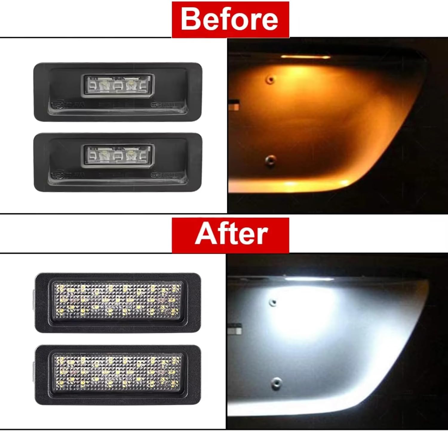 License Plate Light Kit Compatible With Volvo For V40 2013 2014 2015 2016 2017 2018 2019 Rear License Plate Lamp Car License Number Plate Light 31352526