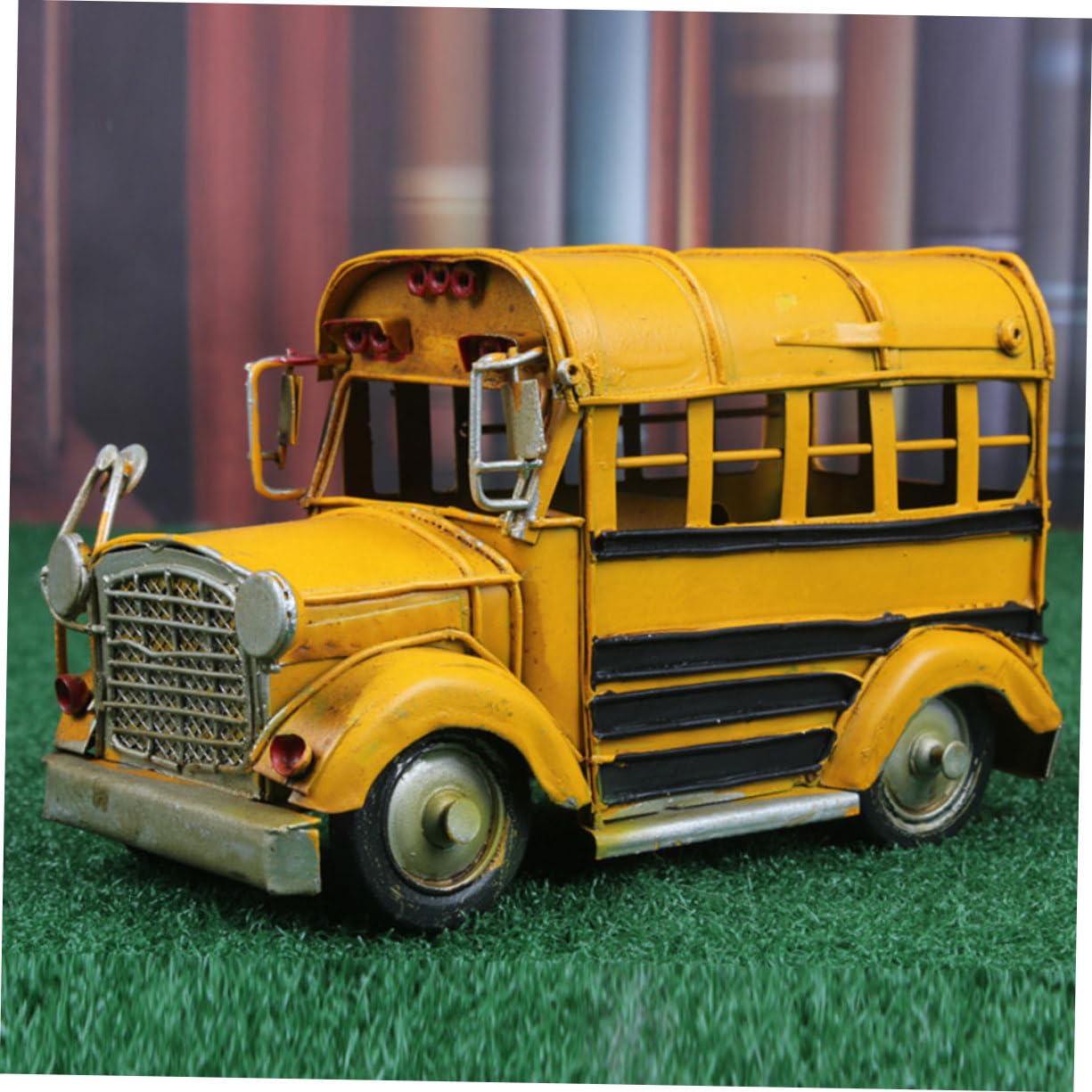 NOLITOY Kreatives Vintage Eisenwagenmodell Oldtimer Retro Automodell mit Patina Beschichtung Deko für Zuhause Büro Klein