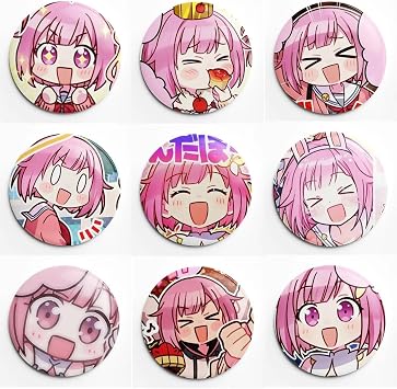 9 Adet Anime Emu Otori Rozeti 44 Mm