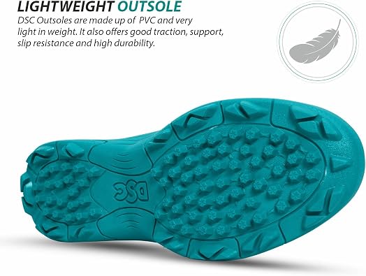 DSC Beamer X Cricket Shoes Colour: Pastel Blue For Men and Boys Material: PVC Lightweight and Extremely Durable Durable Performance