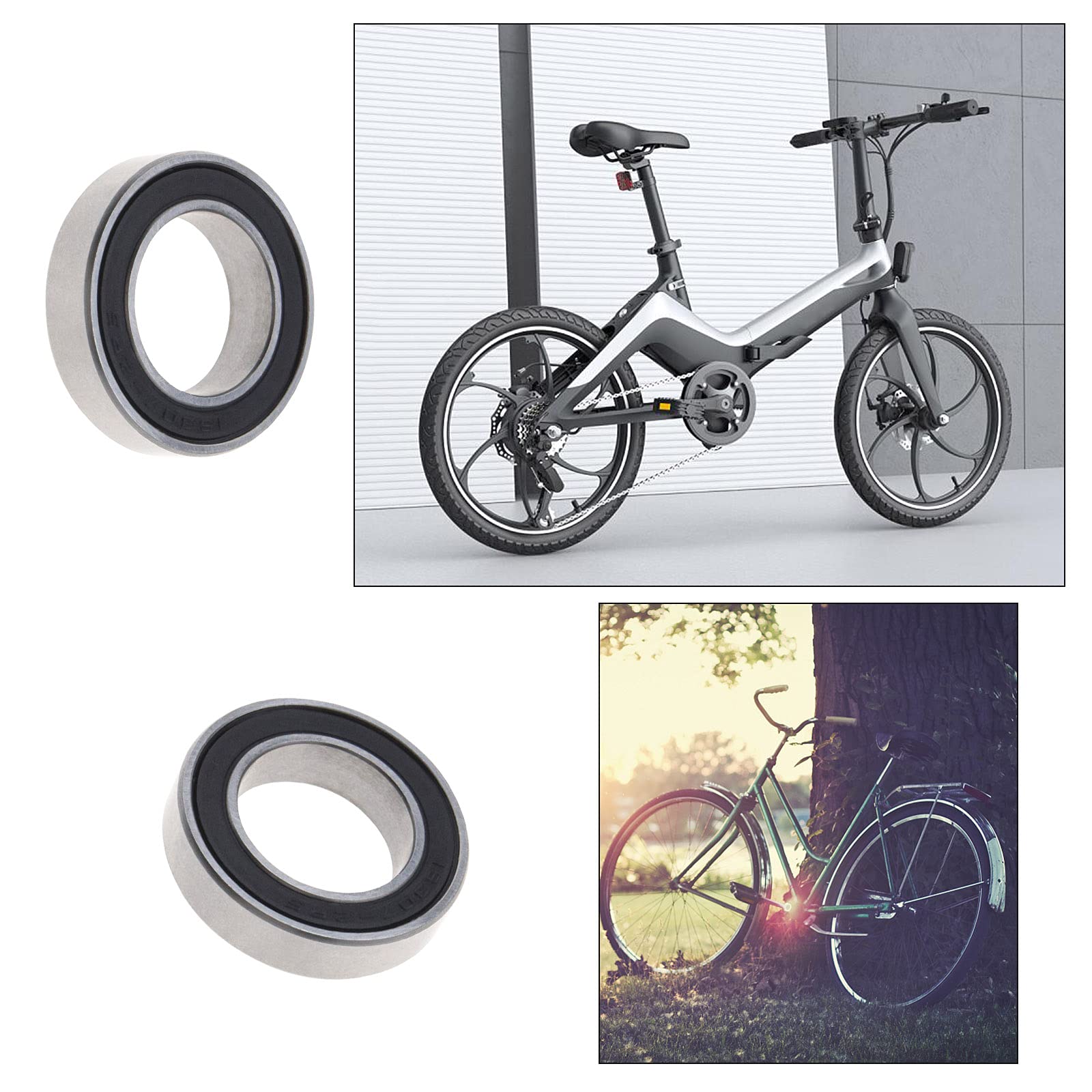 EMSea MR18307-2RS 18x30x7mm Cuscinetti per mozzo ruota per bicicletta 18307-LBLU Cuscinetti in acciaio 4pcs