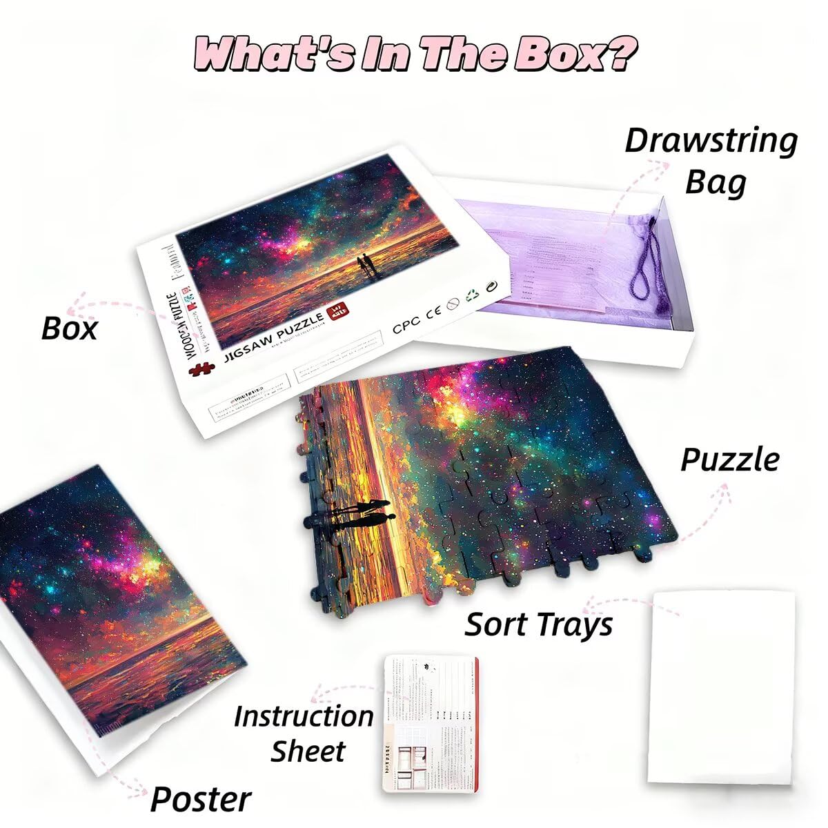Puzzle 5000 sztuk gwiaździste krajobrazy puzzle wymiary 156x105 cm puzzle dla dorosłych kreatywna rozrywka śmieszne klasyczne puzzle zabawki edukacyjne do dekoracji bożonarodzeniowej K-41