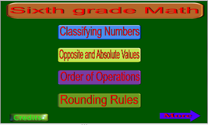Sixth grade math - App on Amazon Appstore