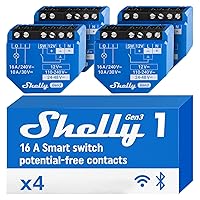 Shelly 1 Gen3, Wi-Fi Interruttore Intelligente Relé