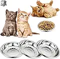 3Packs Cat-Bowls Cat Food Bowl - Thickened 6.2 Inch 304 Stainless Steel Cats - product image