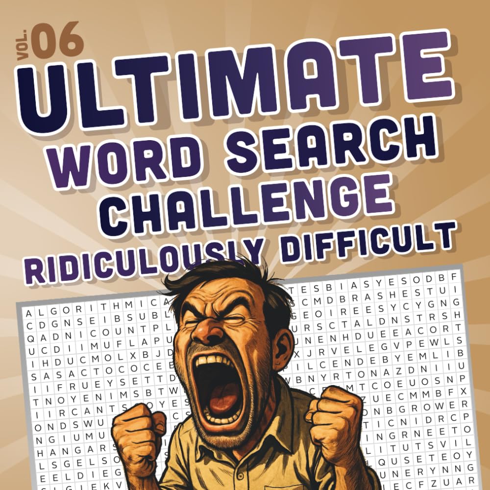 ULTIMATE Word Search CHALLENGE, Ridiculously Difficult: The Hardest Word Searches You’ll Ever Attempt
