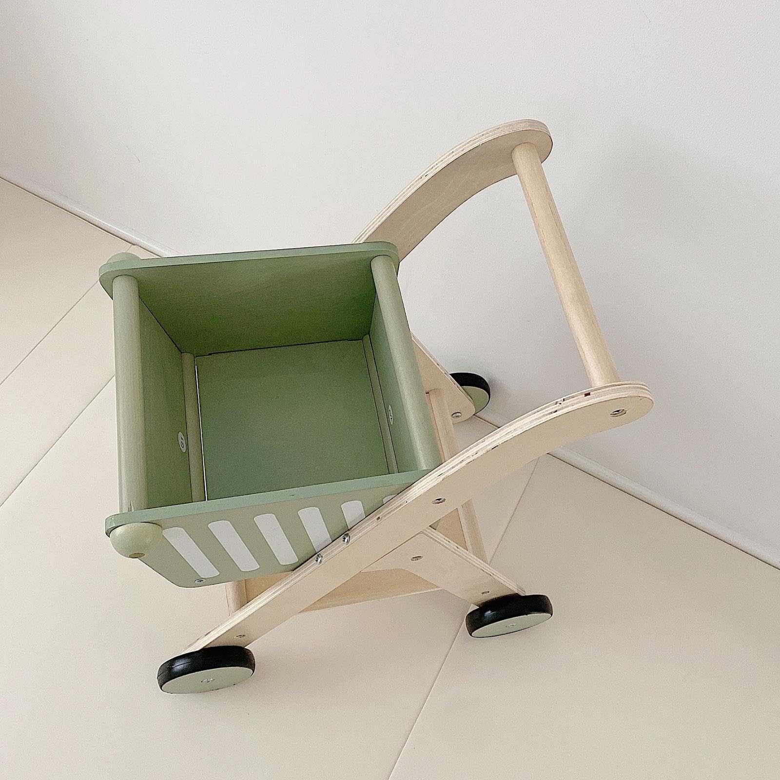 Einkaufswagen aus Holz, Spielzeug für Kinder, Spielhaus, wunderschönes und einzigartiges Geschenkerlebnis, robuster und kreativer Aktivitätswagen,