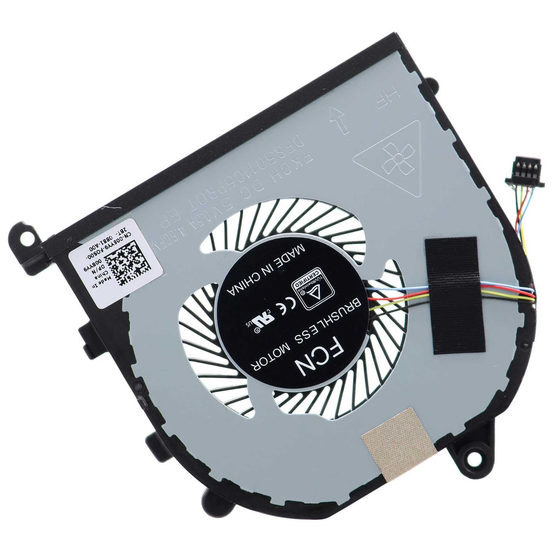 Deal4GO CPU Cooling Fan 08YY9 008YY9 DFS501105PR0T FKCH Left Side Fan Replacement for Dell XPS 15 9570 7590 Precision 15 5530 5540