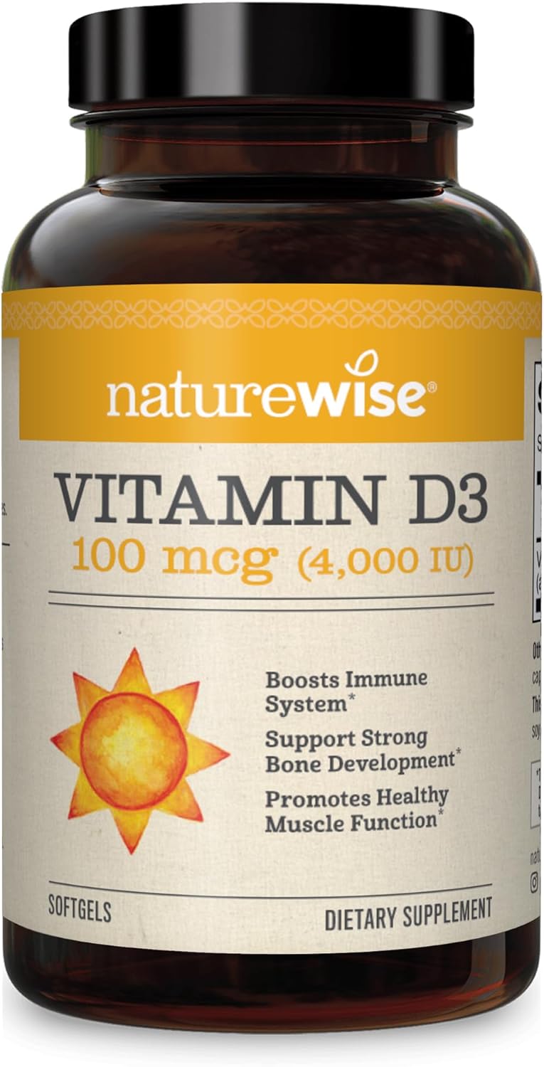 NatureWise Vitamin D3 4000iu (100 mcg) Healthy Muscle