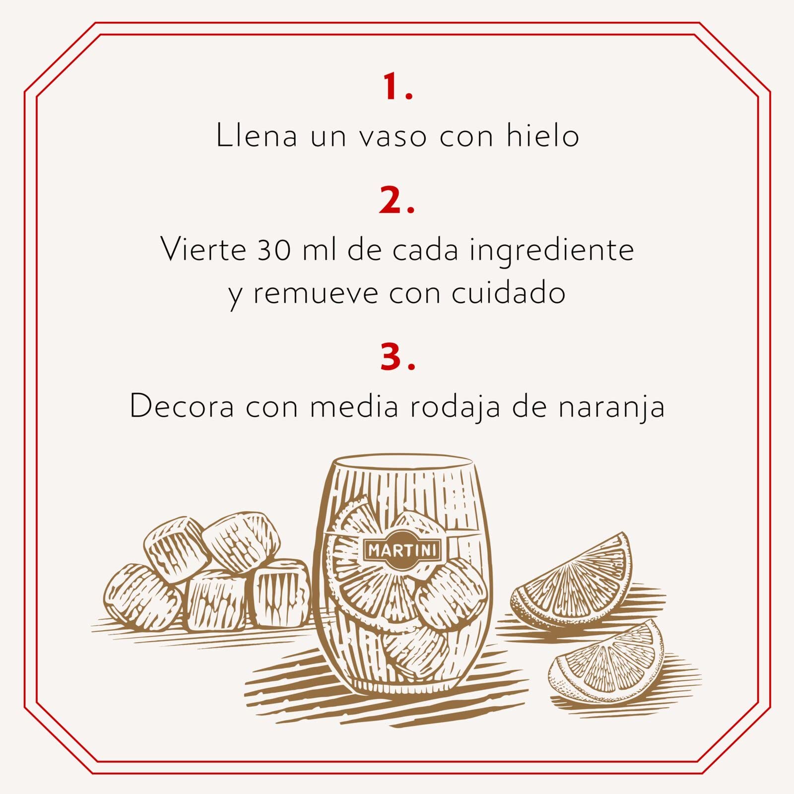 Martini Negroni Set de regalo, que incluye Martini Riserva Speciale Rubino Vermouth 75cl/750ml, Martini Riserva Speciale Bitter 70cl/700ml, Bombay Sapphire Gin 35cl/350ml, un vaso Martini de regalo