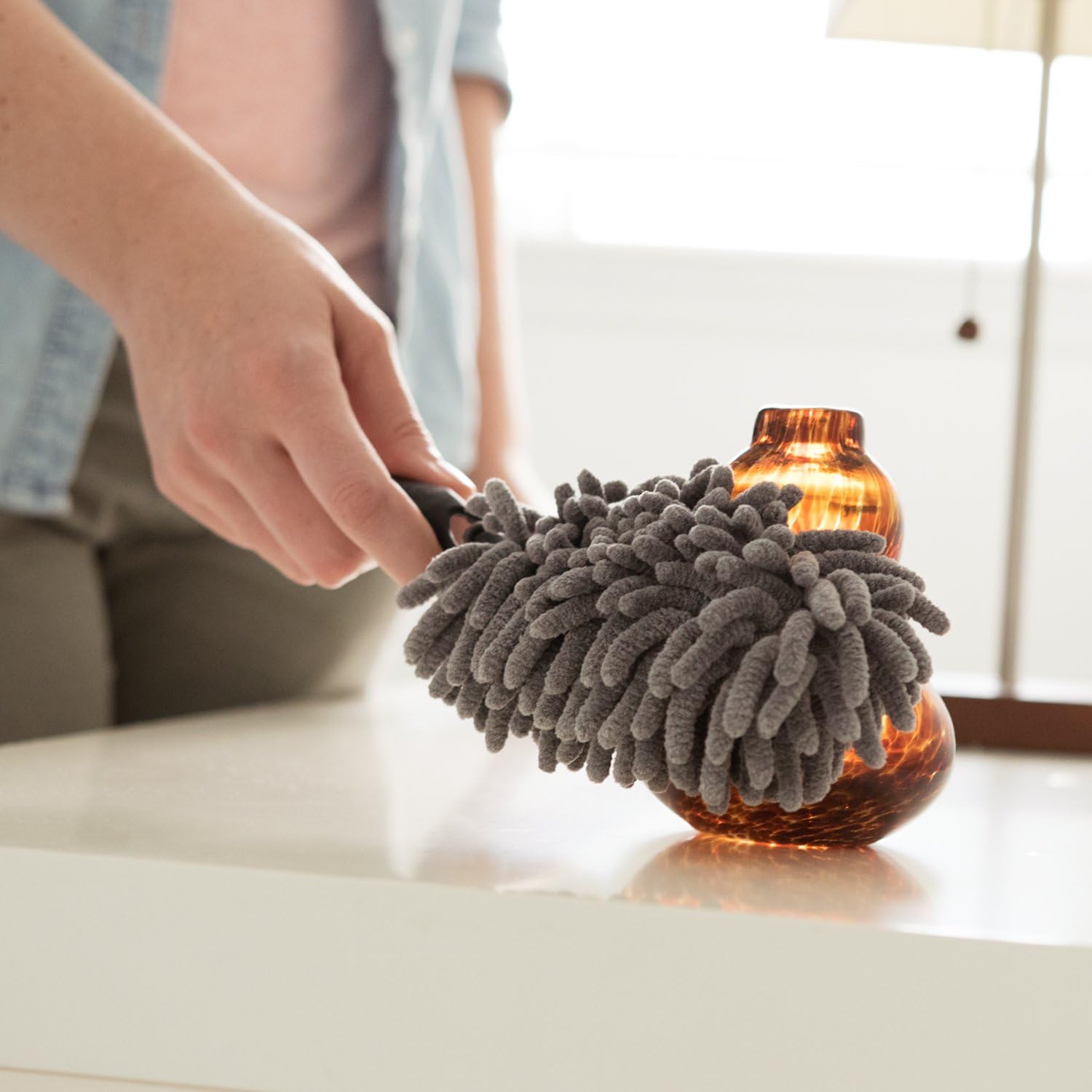 Microfiber Mini Duster | Extra Cover Included | Machine Washable | Perfect Replacement for Disposable Dusters