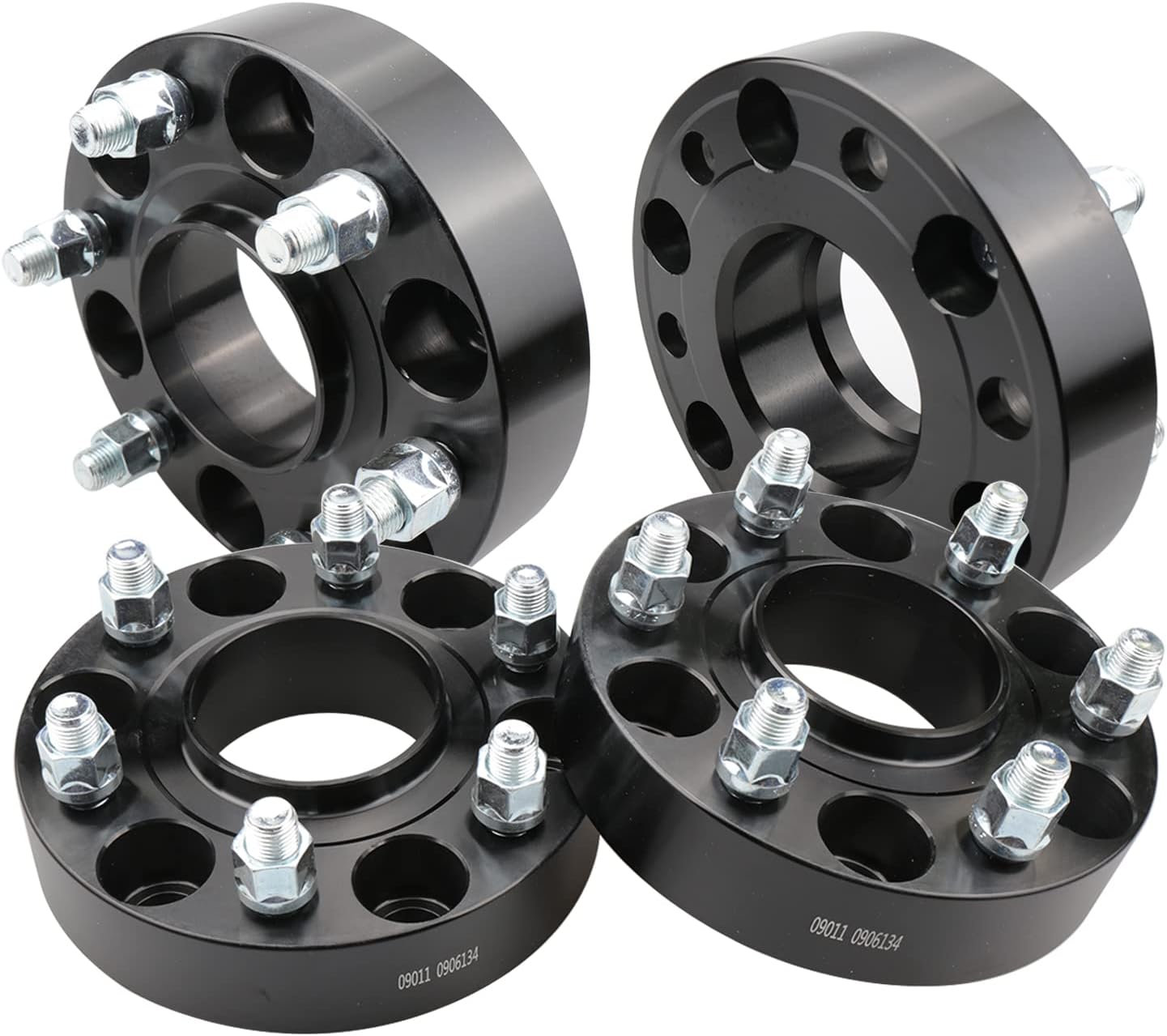 4 Pack 1.5 Inch Hubcentric Bolt-on Wheel Spacers 14x1.5 Studs, 6x5.5 to 6x5.5 (6x139.7mm) Bolt Pattern, 77.8mm Center Bore, for 2019 2020 2021 2022 Ram Gen 5, 'DT' 1500 Pickup