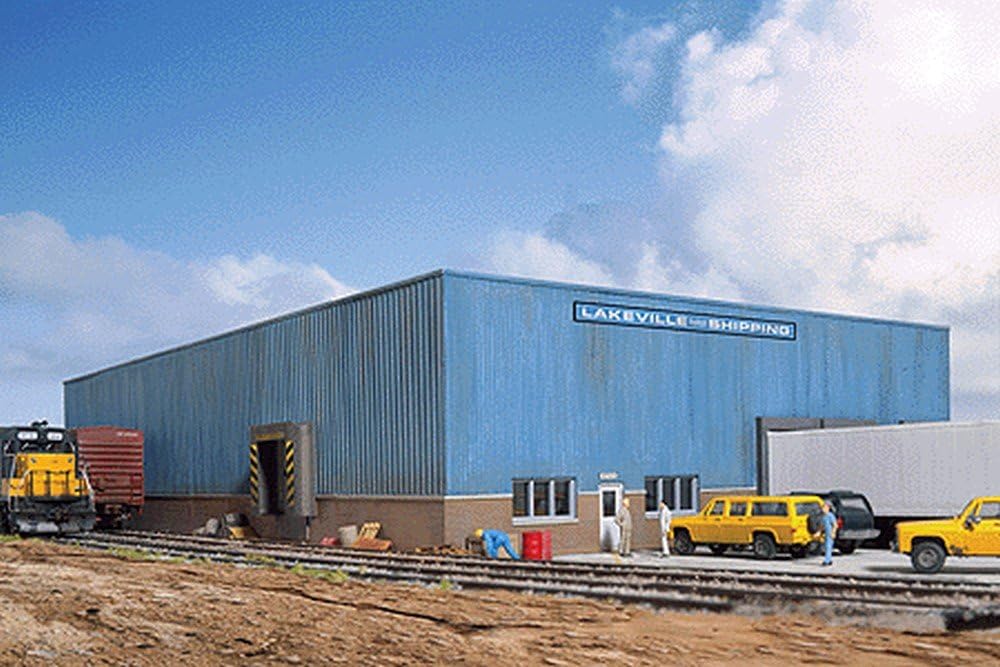 Walthers Cornerstone Lakeville Modern-Style Warehouse 933-2917 HO Scale Model Railroad - Structure Kit