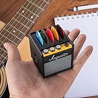 Support Pour Médiators De Guitare Imprimé 3D - Boîte De Rangement Style Haut-parleur Vintage - Cadeau Musicien