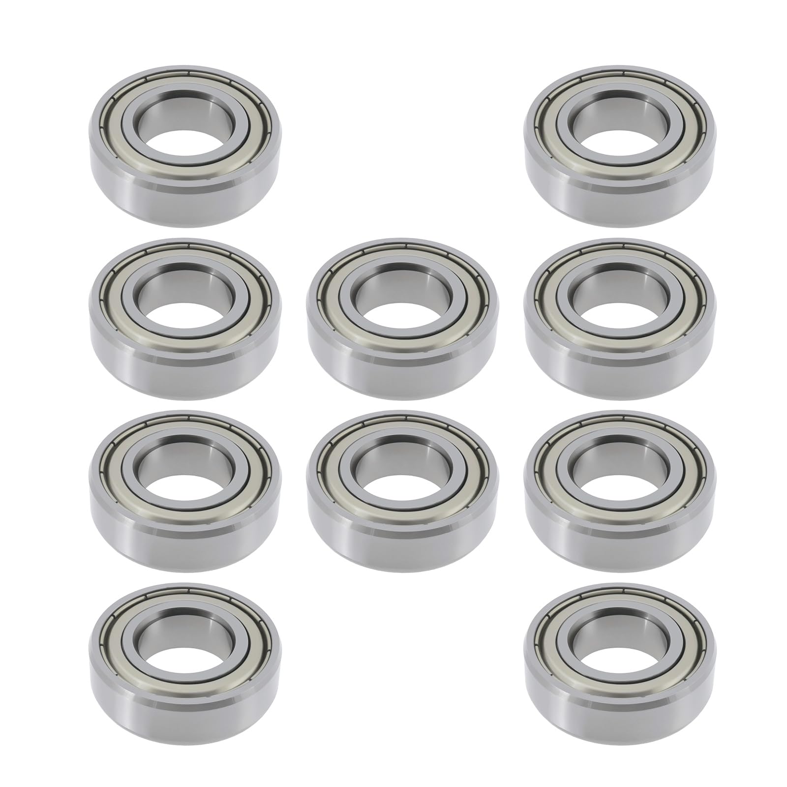 LT Easiyl 10Pcs Metal Deep Groove Ball Bearing 6003 2Z / ZZ 17x35x10 mm Metal Shielded Bearing for Industrial and Automotive Applications