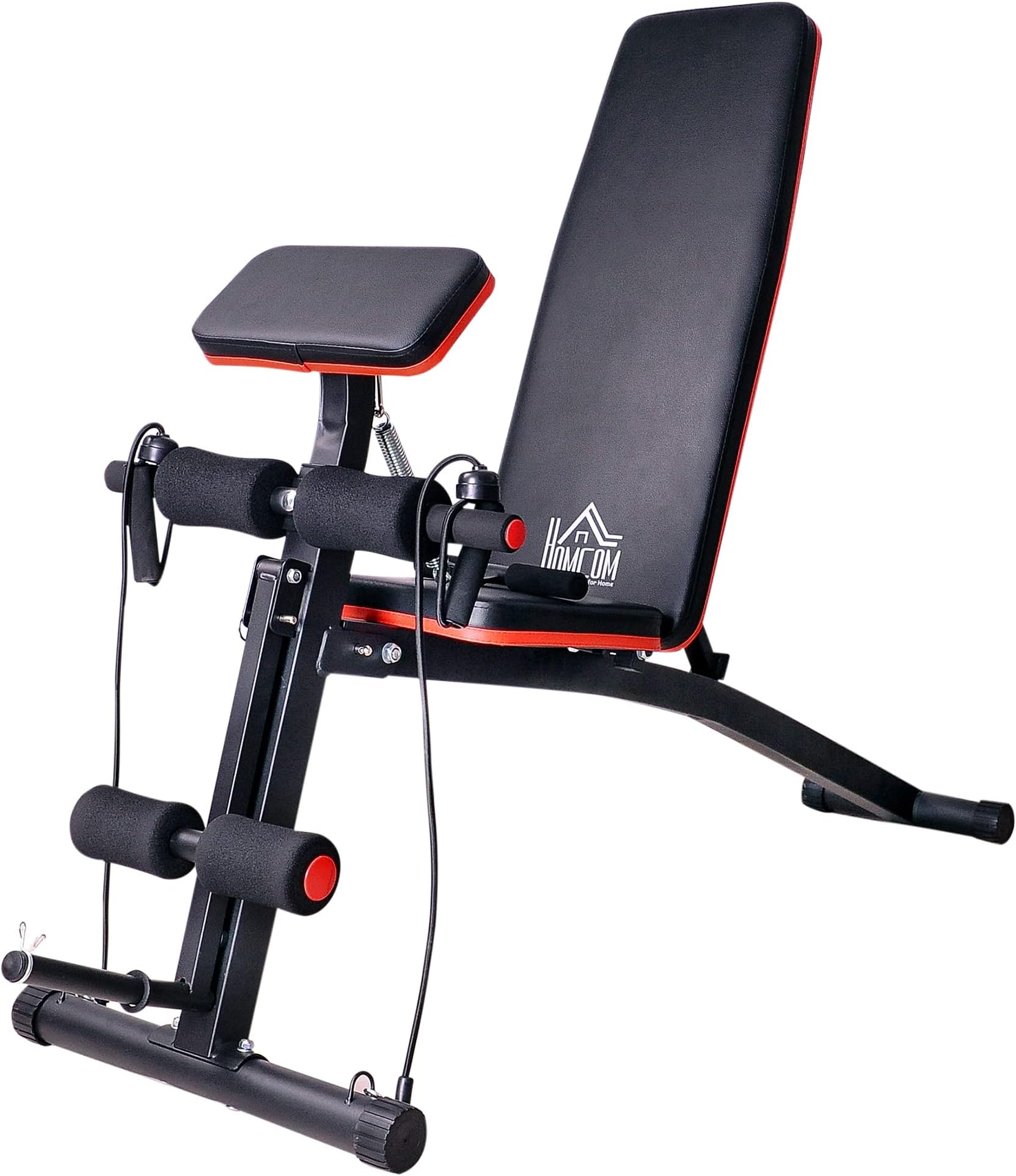 HOMCOM Foldable Dumbbell Bench Weight Training 7 Incline Adjustable