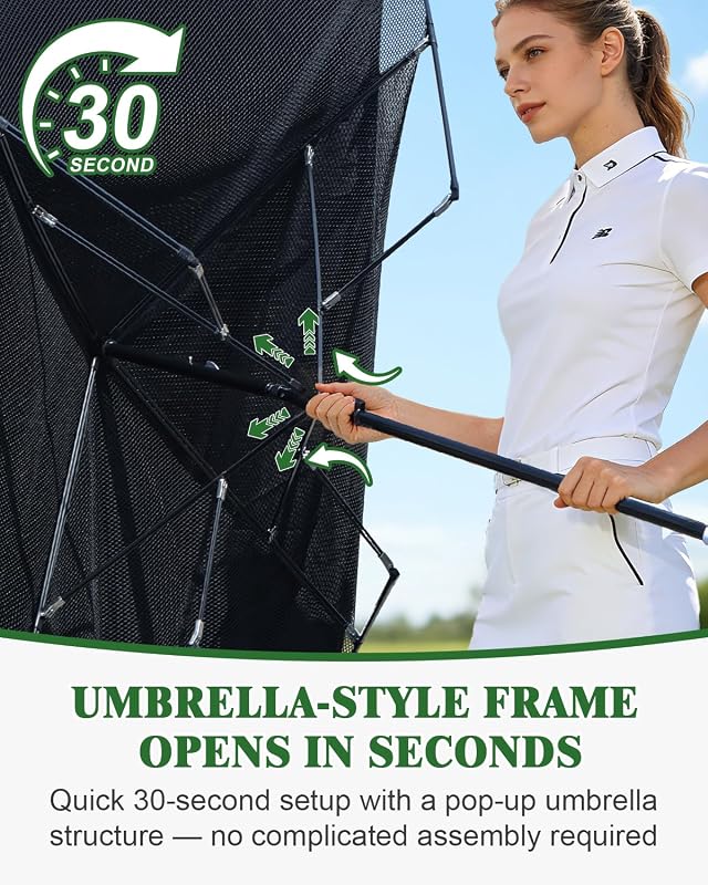 CoxiVision Golf Net – Compact six by six foot size