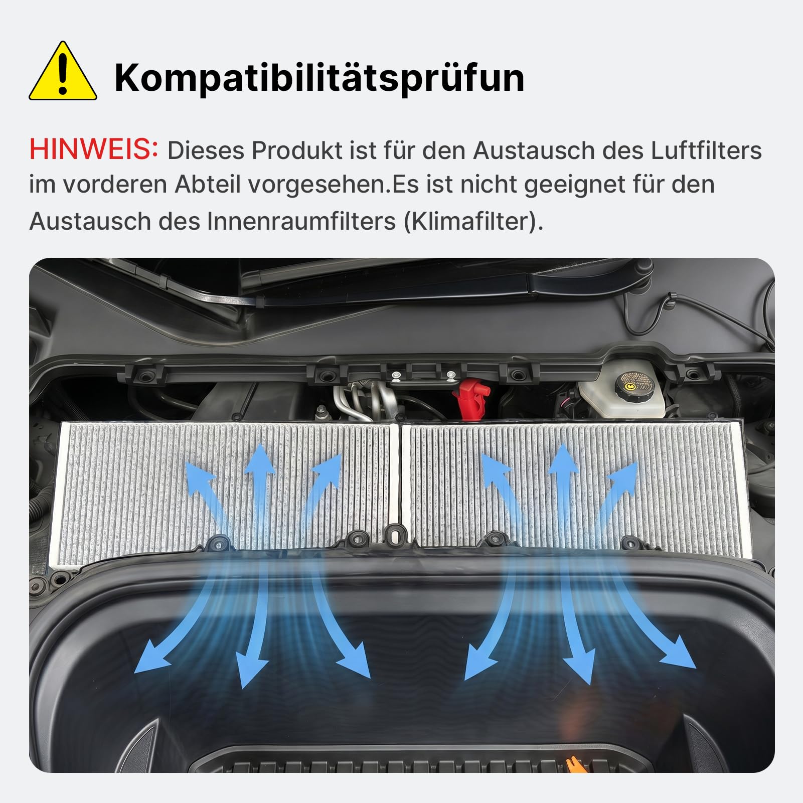 4 Stück Luftfilter für Tesla Model Y HEPA + Aktivkohlefiltersatz | Ersatz für die Klimaanlage mit Aktivkohle 2020-2026 Einschließlich Juniper(nur Premium und Performance), Zubehör Für Tesla