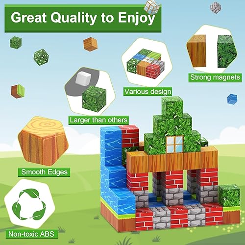 Miniatura 2 de Bloques magnéticos-Juegos de construcción de juguetes para niños y niñas de 4, 5, 6, 7, 8, 9 años, juguetes de construcción para niños pequeños,