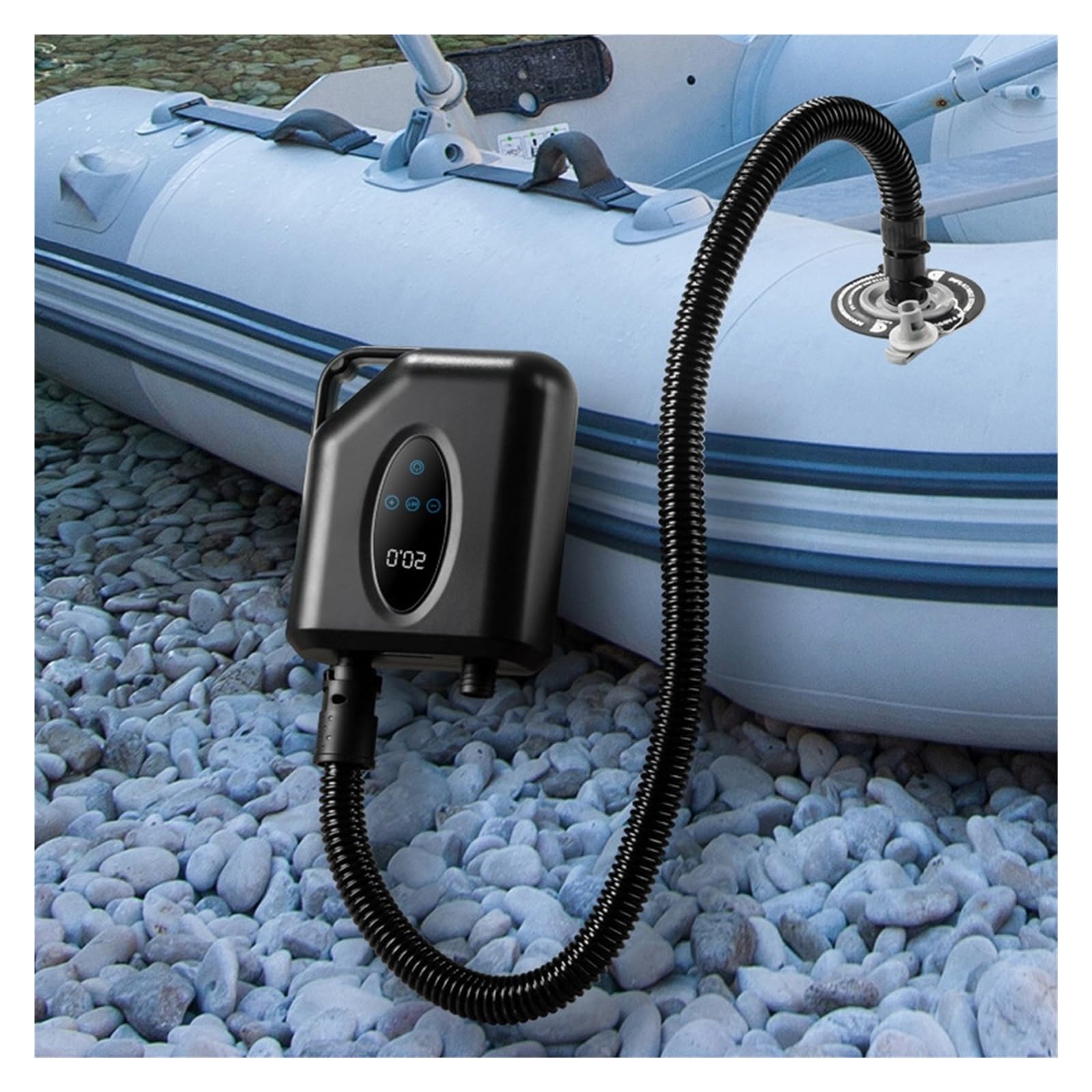 Pompa Elettrica Portatile For Paddle Board, Compressore D'aria Con 6 Ugelli For Gommoni, Piscina E Tavola Da Surf Gonfiaggio Rapido