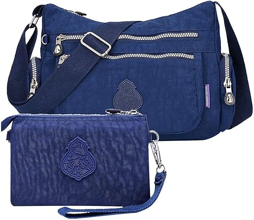 kuriertaschen fA r damen Handtasche Frauen Nylon UmhA Ngetasche Wasserdicht Elegant Daily Shopping Zweiteiler Dunkelblau One Size kuriertaschen fA r damen Handtasche Frauen Nylon UmhA Ngetasche Wasserdicht Elegant Daily Shopping Zweiteiler Dunkelblau One Size