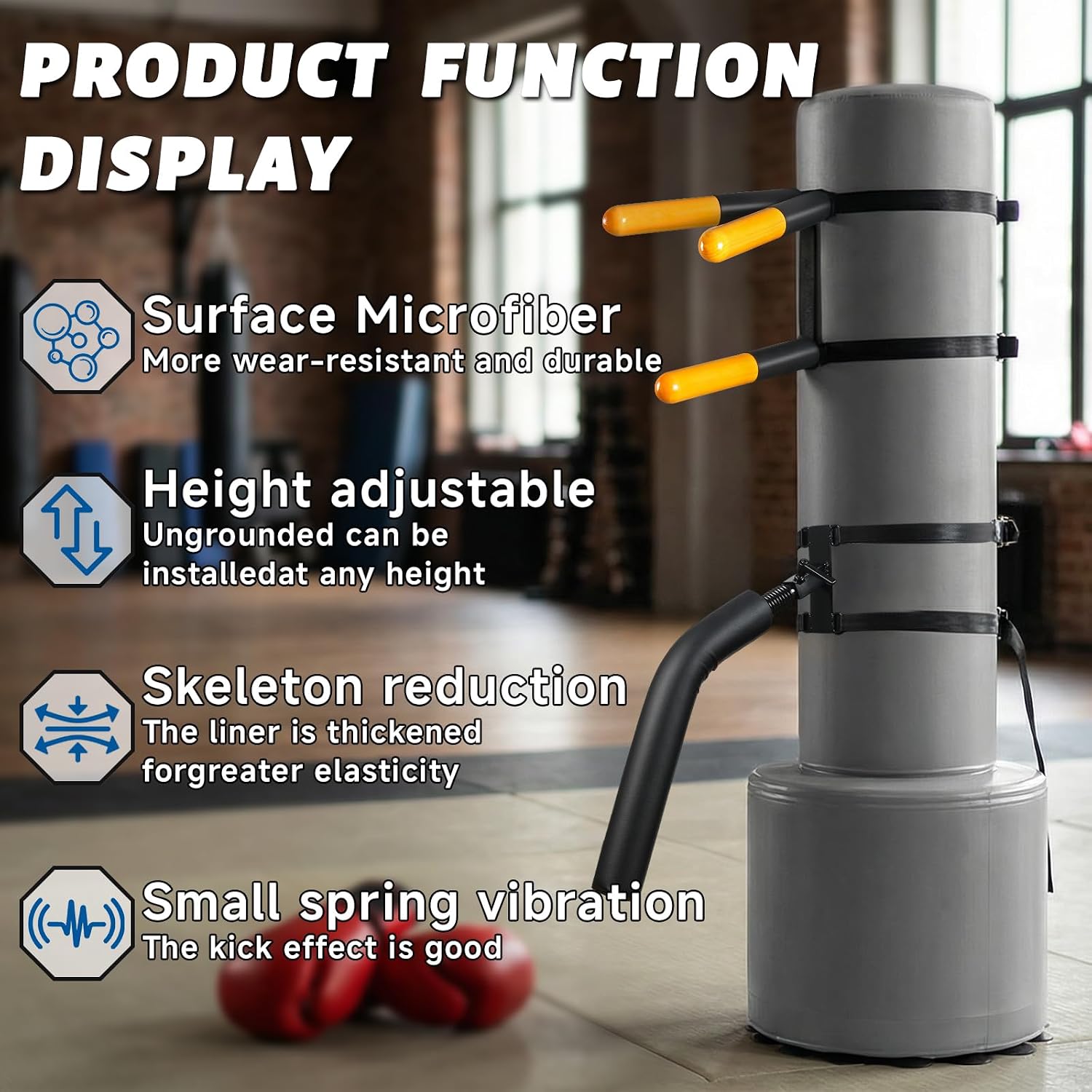 Wing Chun Dummy for Martial Arts Training-3 Models Available-Wall Mounted or Portable for Tree or Soft Object