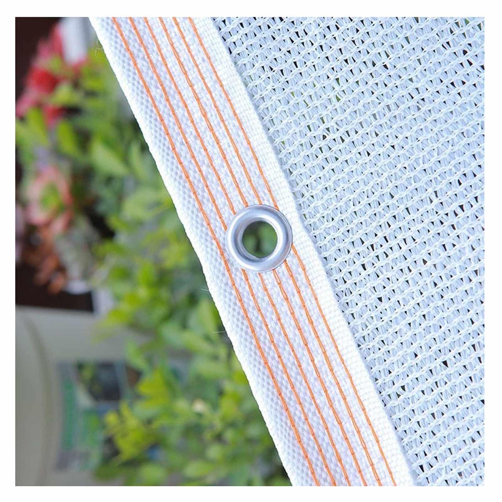 White Sun Shade Cloth 55% Home Pergola Shade Mesh Screen Cover, Shade Fabric 6.6x10ft 10x10ft 10x20ft 13x20ft 13x23ft Shade Netting for Plants Pergola Porch Backyard Garden Vegetables(8.0x8.0m)