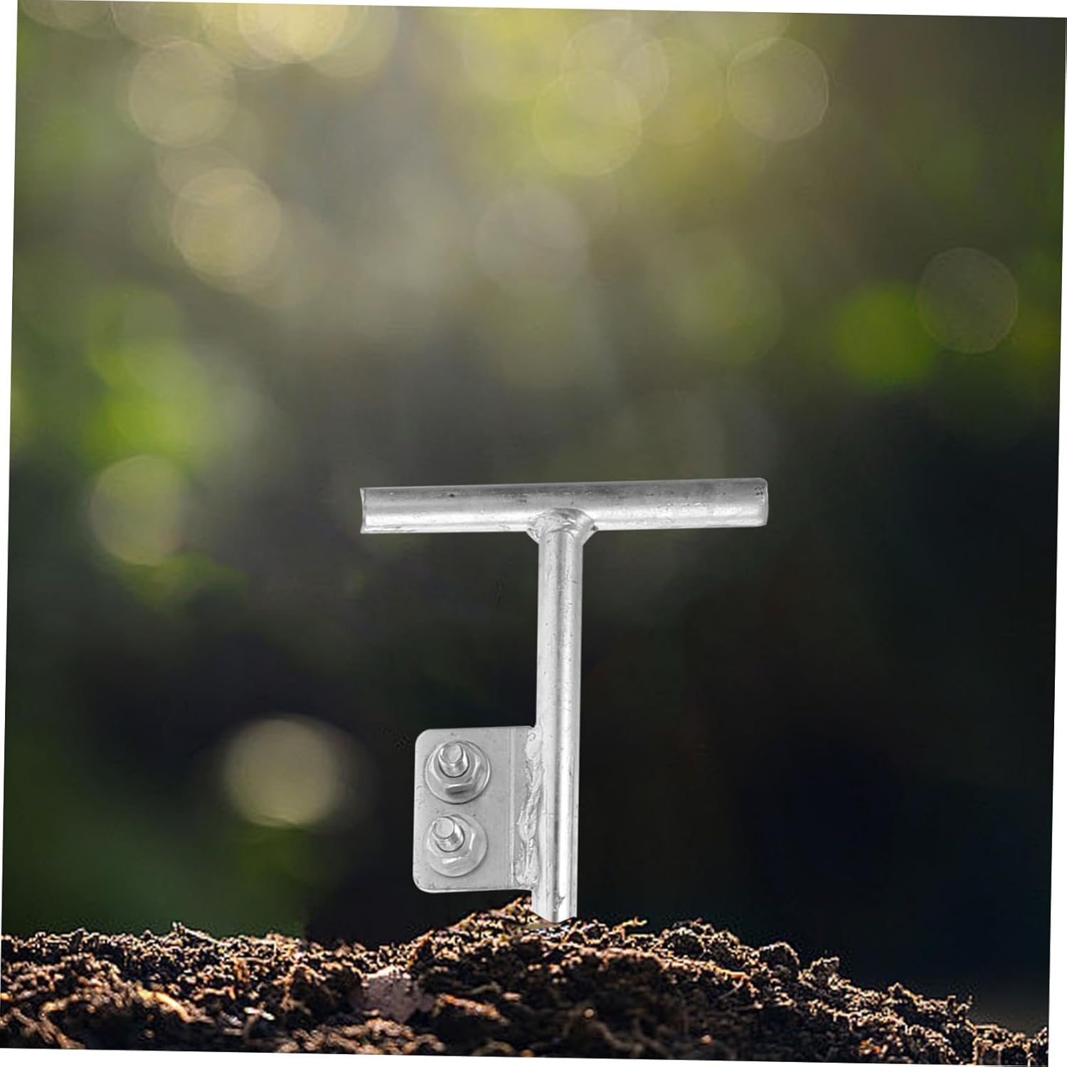 Portable Ground Rod Metal Grounding Stake Smooth Surface Conical Base for Soil Integration Quick Discharge Suitable for Outdoor Fencing Safety