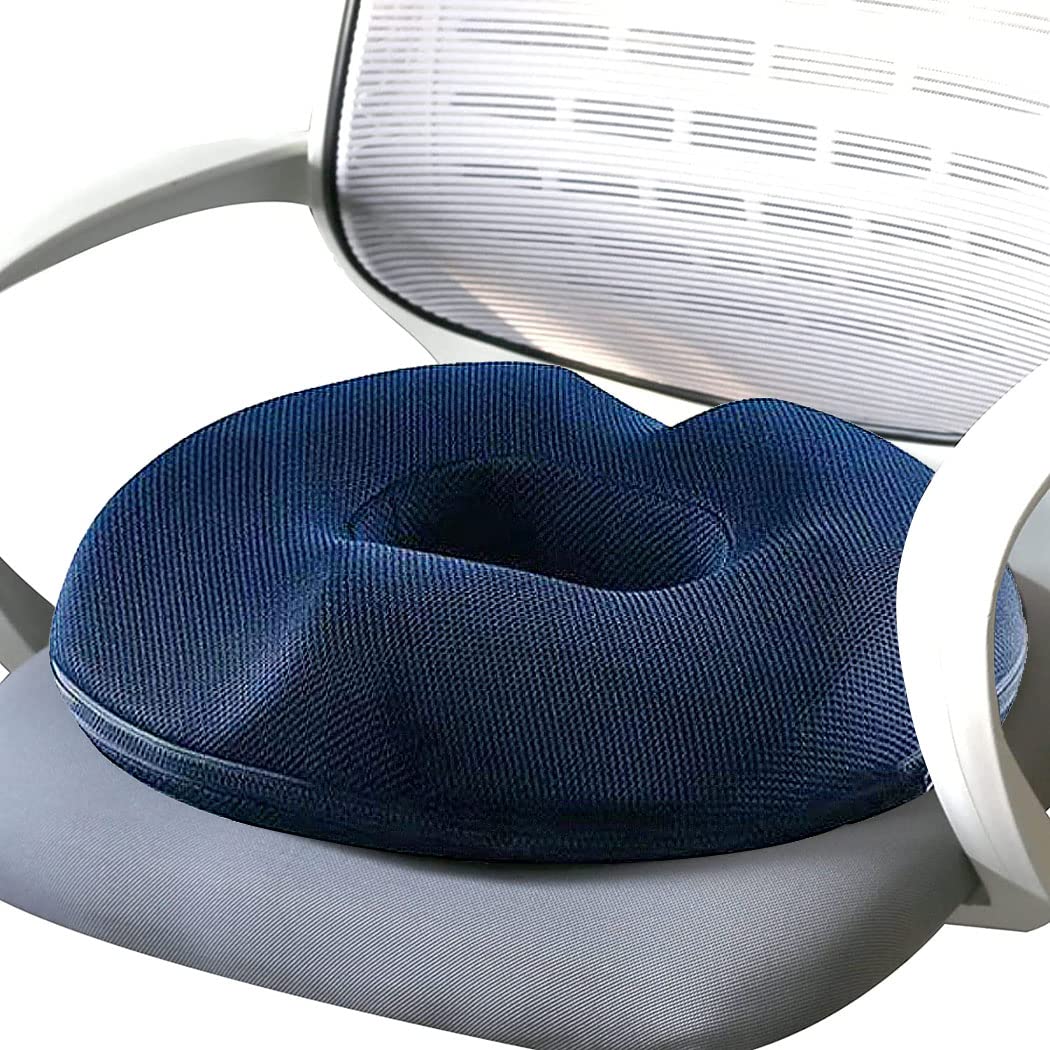 REVHQ Donut Pillow Hemorrhoid Cushion Tailbone Seat Cushion Breathable Pressure Relief Cushion for Pregnant Woman Butt Cushion Non-Slip Chair Cushion