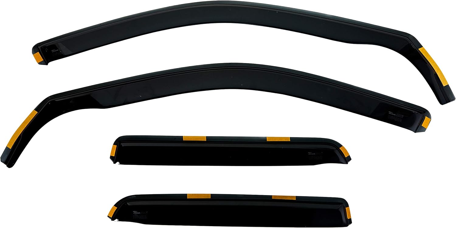 Heko 25331 Wind Deflectors Black/Yellow Amazon.co.uk Automotive