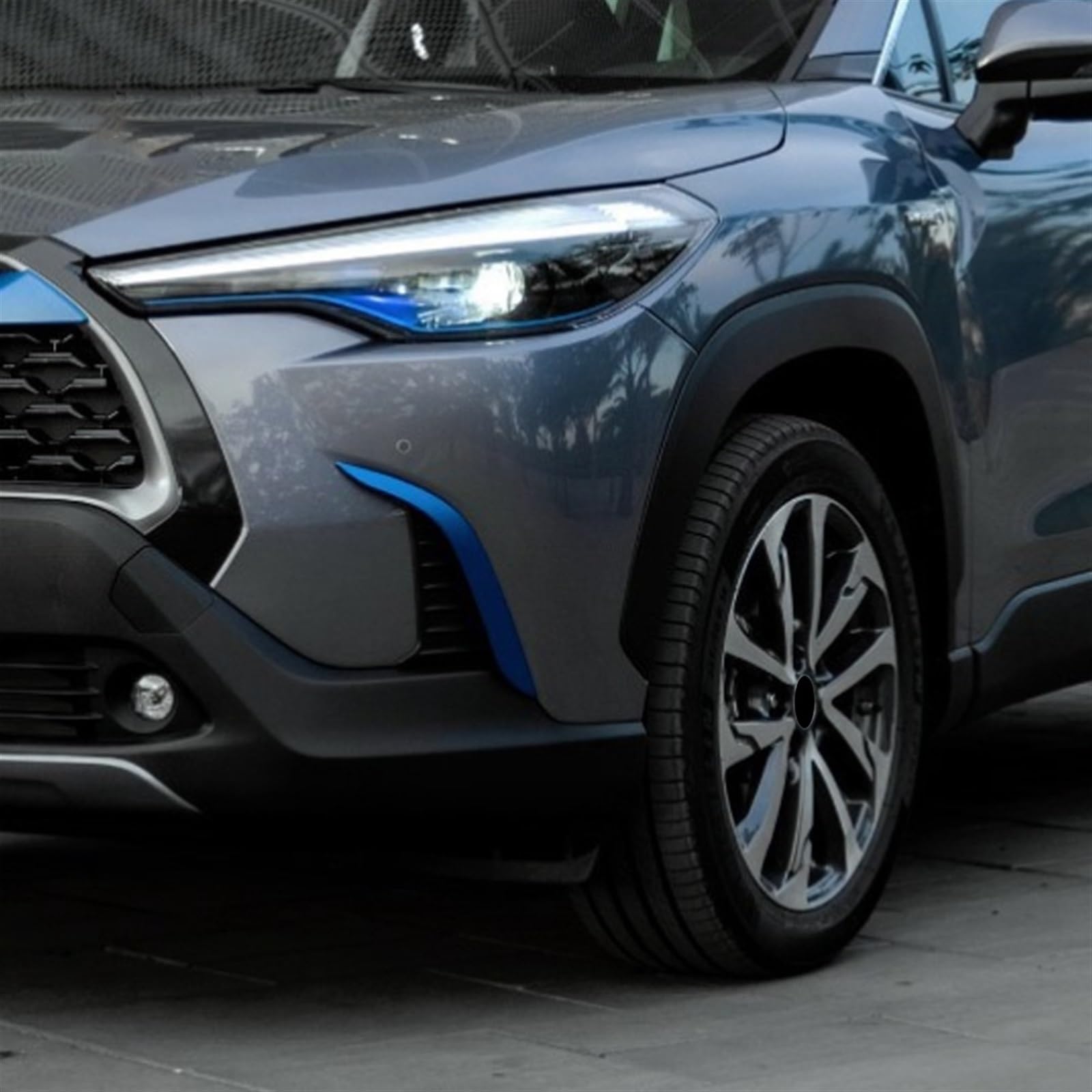 Dla TOYOTY, dla Corolli, Cross 2020 2021, ABS Chromowana