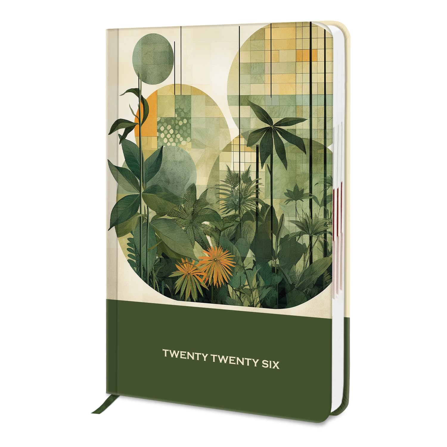 Diarymart A5 Size Hard Bound 1 Day To A Page Format New Year Executive Daily Planner 2026 Diary with Month Cut Index and Bookmark I Diary 2026 For Girls Women I 344 Pages I 21x15 Cm