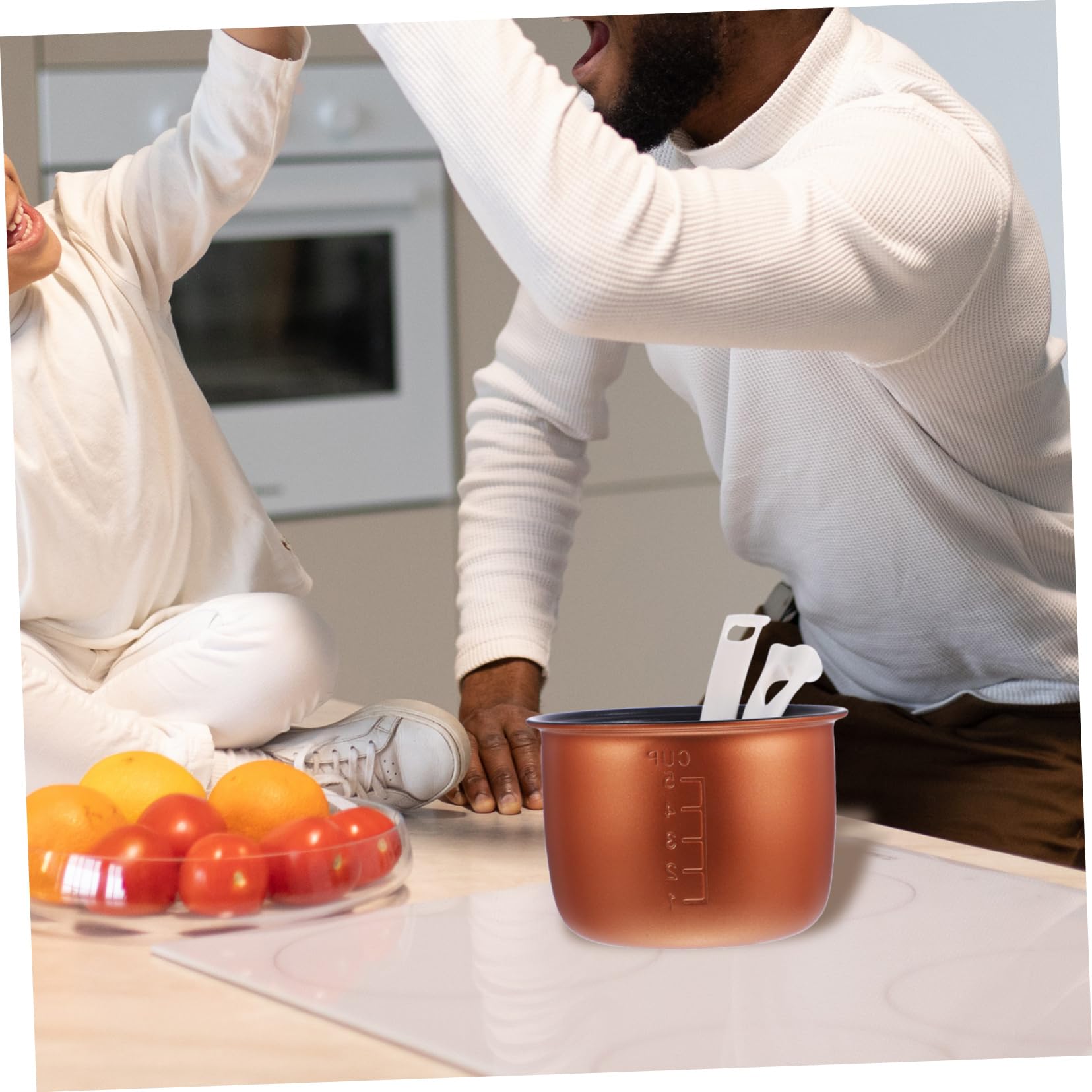 Cabilock Doublure Antiadhésive en Alliage D'aluminium 1,2l Cuiseur à Riz pour Plusieurs Styles Pot Intérieur de Remplacement Polyvalent Facile à Nettoyer Cuisine Domestique