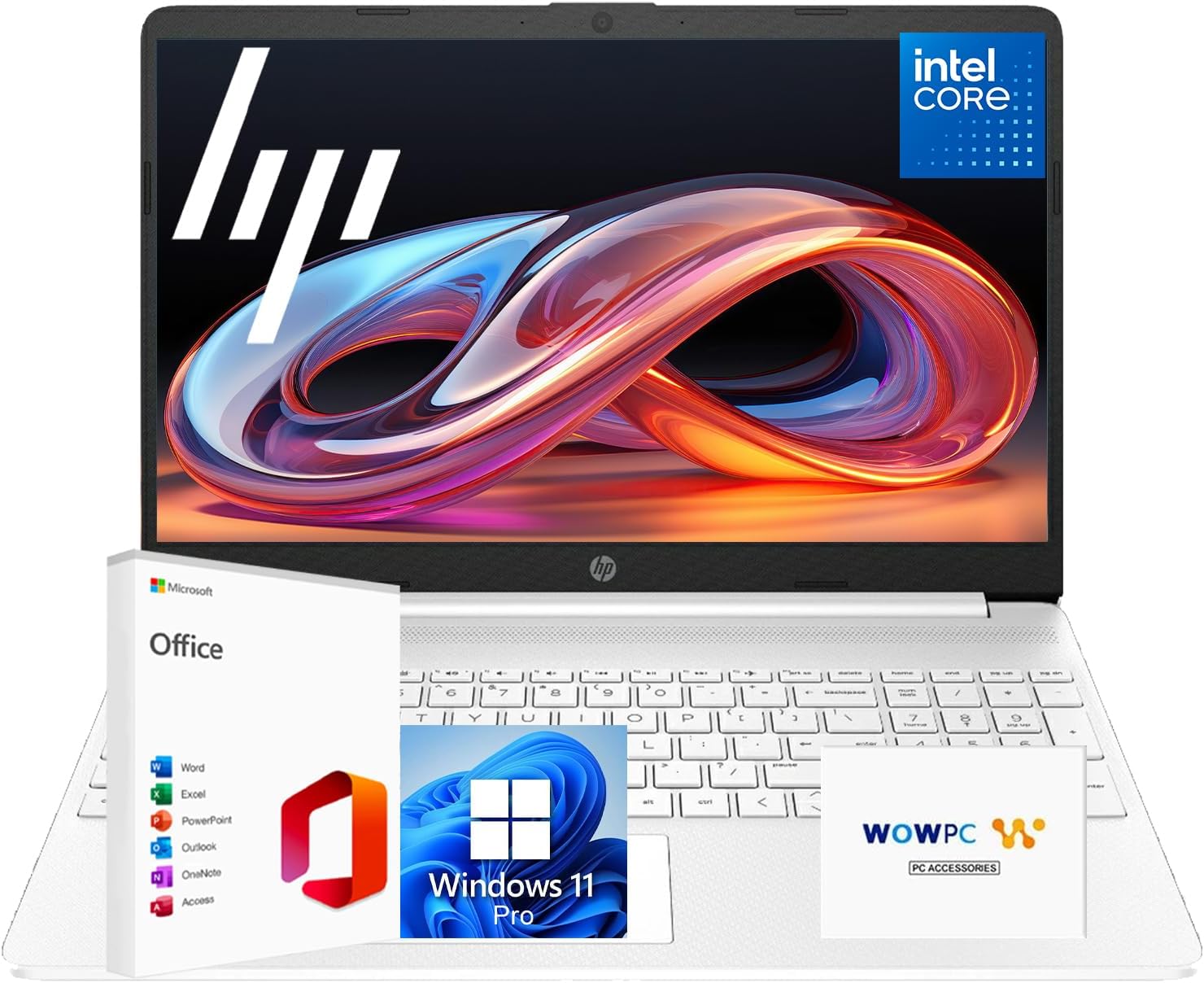 HP 15 Business Laptop with Microsoft Office | Powerful Intel Quad-Core Processor…