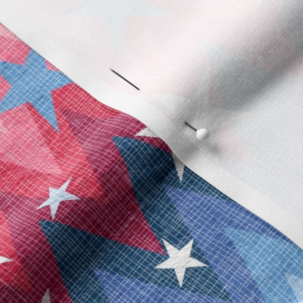 Spoonflower Fabric - Ombre Stars Stripes Independence July Patriotic Zigzag Day 7 0 0 Printed on Minky Fabric by The Yard - Sewing Baby Blankets Quilt Backing Plush