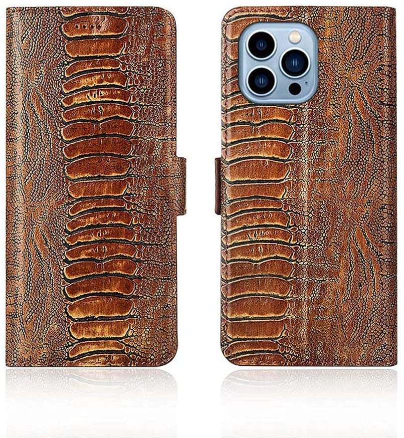 Funda de cuero para iPhone 13 Pro Max que sustituye tu cartera diaria