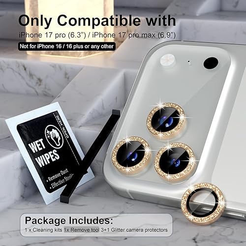 Miniatura 412 de Choiche Protector de lente de cámara compatible con iPhone 14 Pro/iPhone 14 Pro Max, protector de pantalla de vidrio templado 9H, accesorios