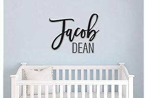 Custom Name Sign - Baby Nursery Name Wall and Room Decor