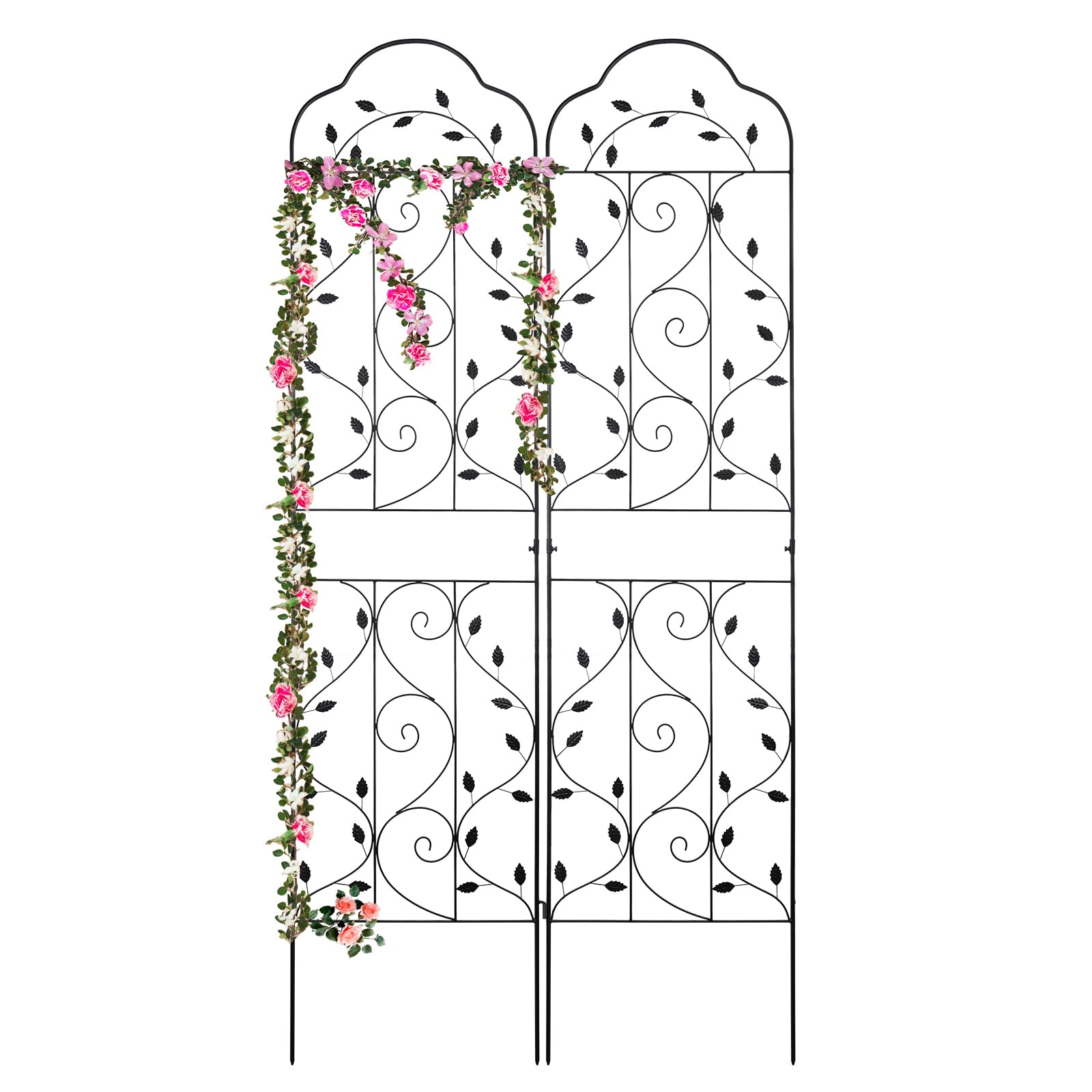 hogardeck Metal Trellis 2-Pack Black