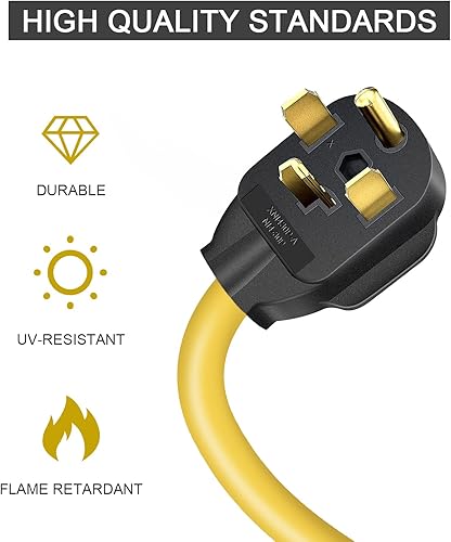 Miniatura 3 de Cable adaptador de cargador NEMA 14-30P a 14-50R EV, adaptador de conversión de 30 amperios para secadora de 50 amperios EVRV, uso perfecto para