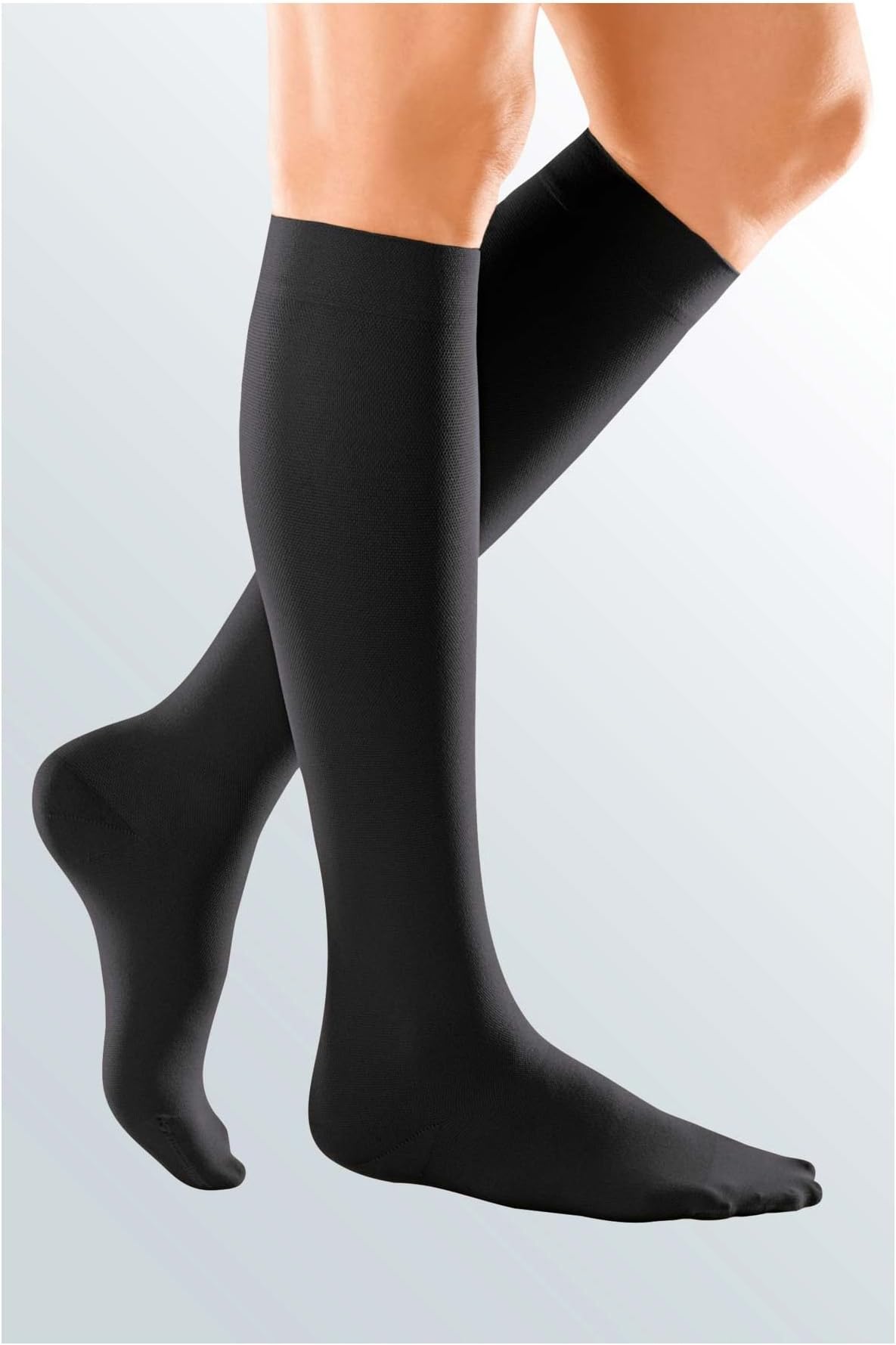 medi Duomed Soft (BS CCL 1) Compression Stockings Below Knee Open Toe Black X X Large