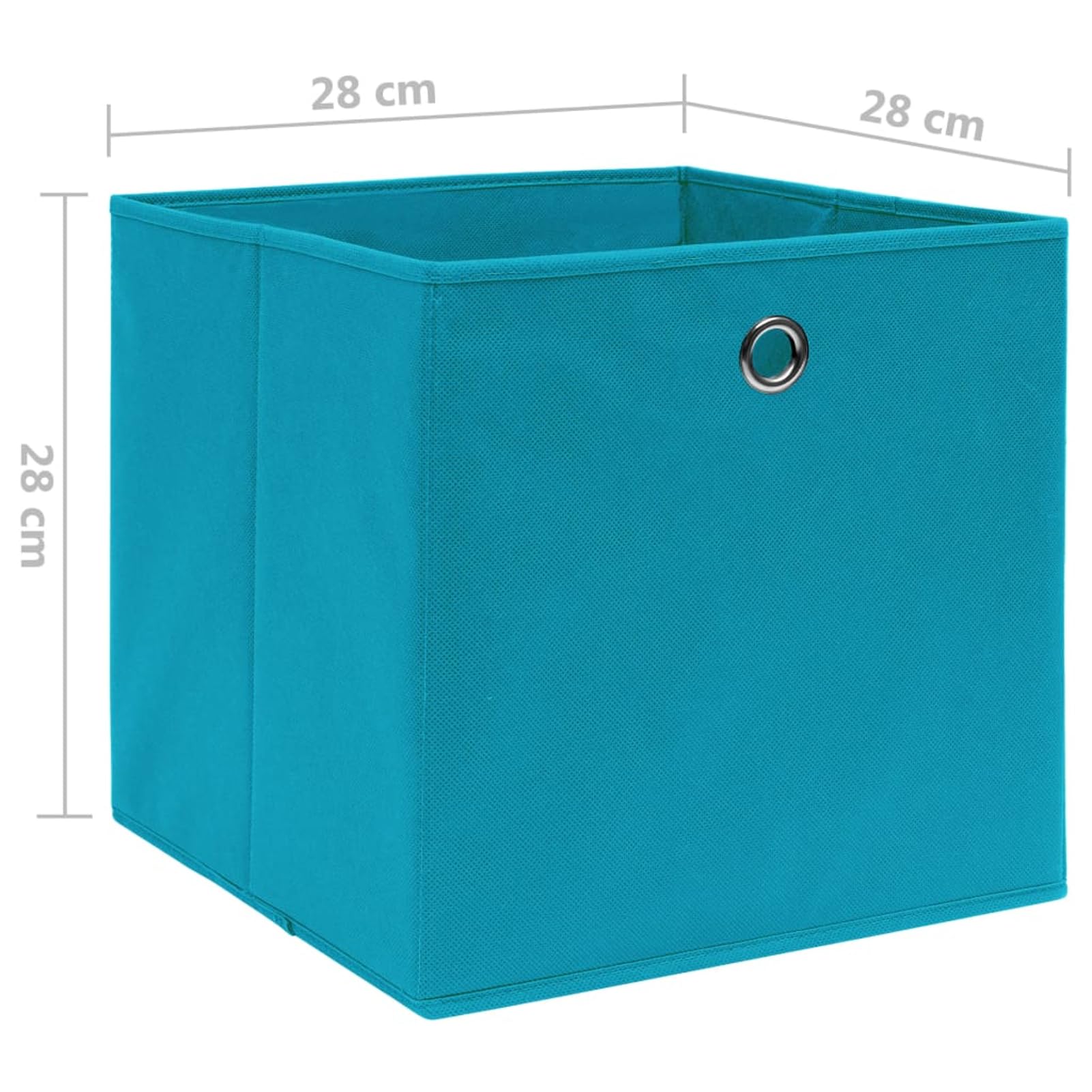 Tidyard Aufbewahrungsbox Truhe Zusammenklappbar Auflagenbox Spielkiste Regalkorb Faltkiste Korb Gartenbox Kinderbox Box Kiste Faltbox Vliesstoff 28x28x28cm Dunkelrot,Vlies,mehrere Auswahl